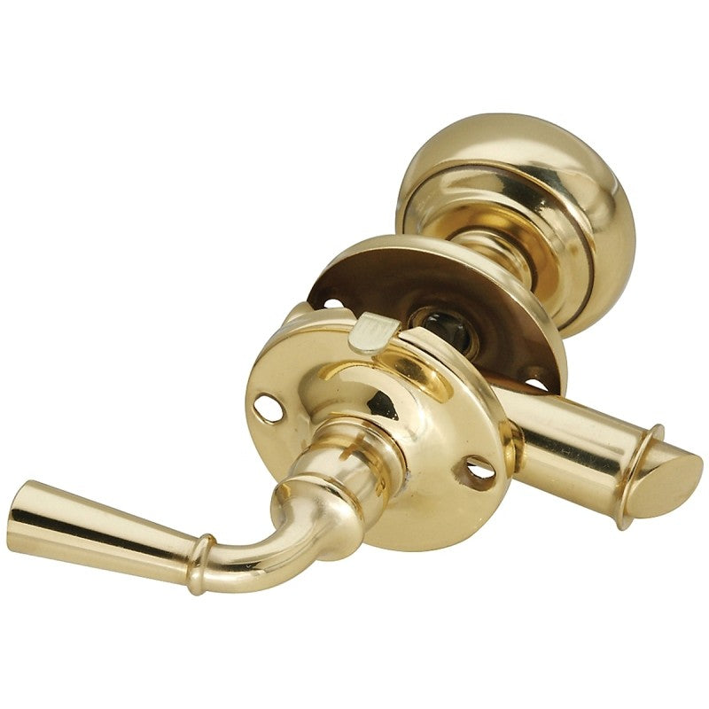 National Hardware V1953 Series N100-047 Storm Door Latch, Zinc, Brass, 7/8 to 1-3/8 in Thick Door