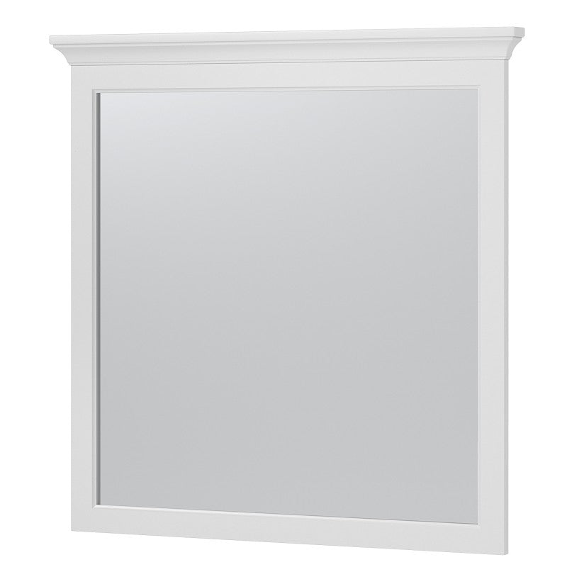 Craft + Main Hollis Series HOWM3232 Framed Mirror, 32 in L, 32 in W, White Frame