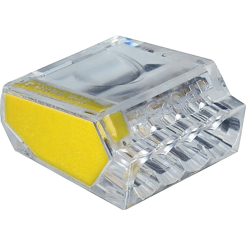 Gardner Bender PushGard 19-PC4 Wire Connector, 22 to 12 AWG Wire, Copper Contact, Polycarbonate Housing Material, 10/CD