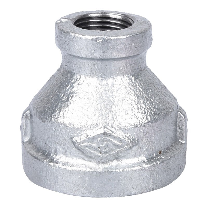 ProSource PPG240-25X10 Reducing Pipe Coupling, 1 x 3/8 in, Threaded, Malleable Steel, SCH 40 Schedule