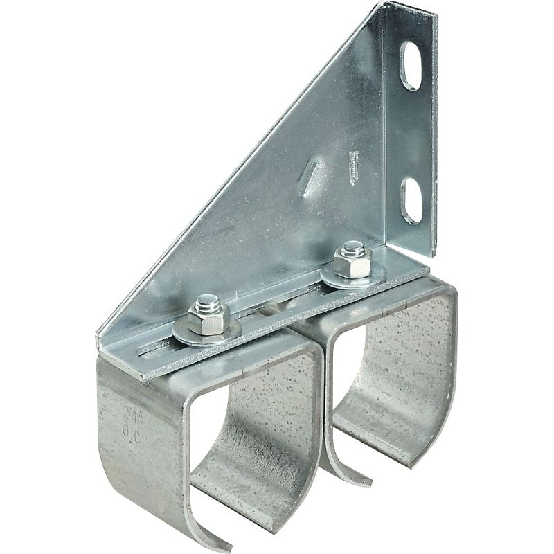 National Hardware N193-904 Round Rail, Steel, Galvanized, 2 in W, 7-3/32 in H, 5-13/16 in L (Pack of 2)