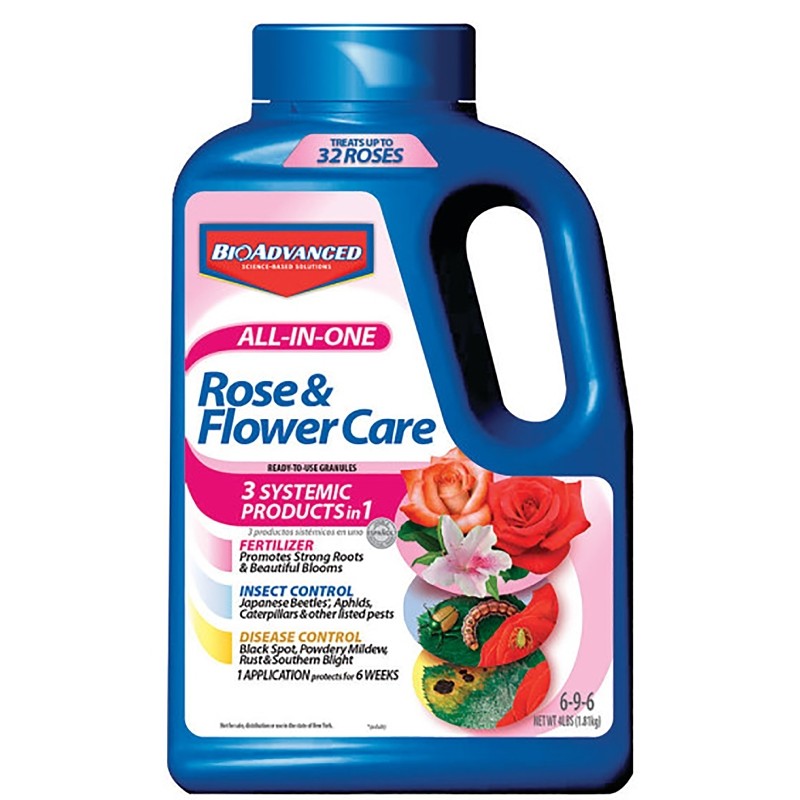 BioAdvanced 701110A Rose and Flower Fertilizer, 4 lb, Granular