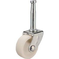 Light Duty White Stem Brass Swivel Casters 2 Inch Zinc 2 Pack