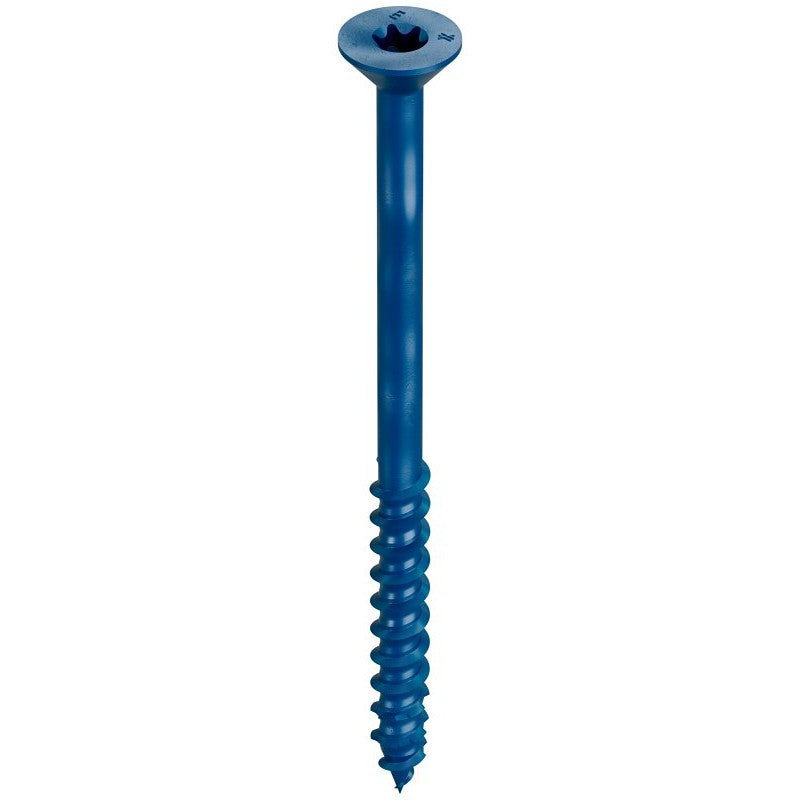 Simpson Strong-Tie Titen Turbo TNT25334TFC75 Screw Anchor, 1/4 in Dia, Carbon Steel, Ceramic-Coated/Zinc, 75/PK
