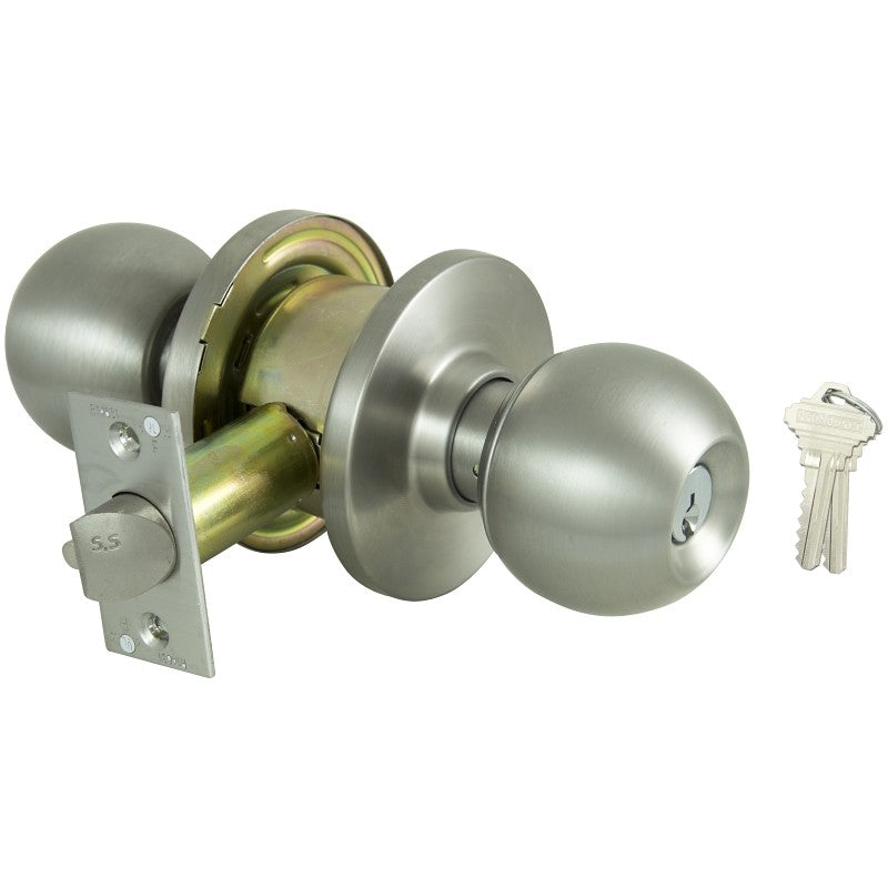 ProSource C360BV-PS Entry Knob, Stainless Steel, SC1 Keyway, 2 Grade