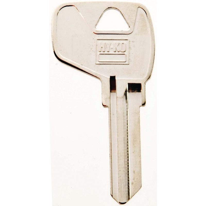 Hy-Ko 11010MD17 Key Blank, Brass, Nickel, For: Master Cabinet, House Locks and Padlocks, MD17 Key Number (Pack of 10)
