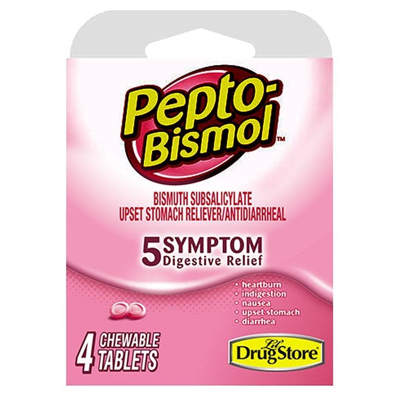 Pepto Bismol 97232 Digestive Relief, 4, Tablet (Pack of 6)