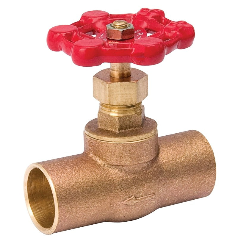 Southland 105-504NL Stop Valve, 3/4 in Connection, Compression, 125 psi Pressure, Brass Body