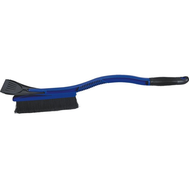 Rugg SC5391 Snowbrush/Scraper, Plastic/Polyester Blade, Poly Handle, Ergonomic Handle, Black/Blue, 23 in OAL