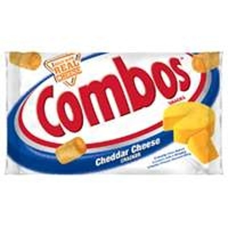 Combos CCCOMBO18 Stuffed Snacks, Cheddar, Cheese Flavor, 1.7 oz Bag (Pack of 18)