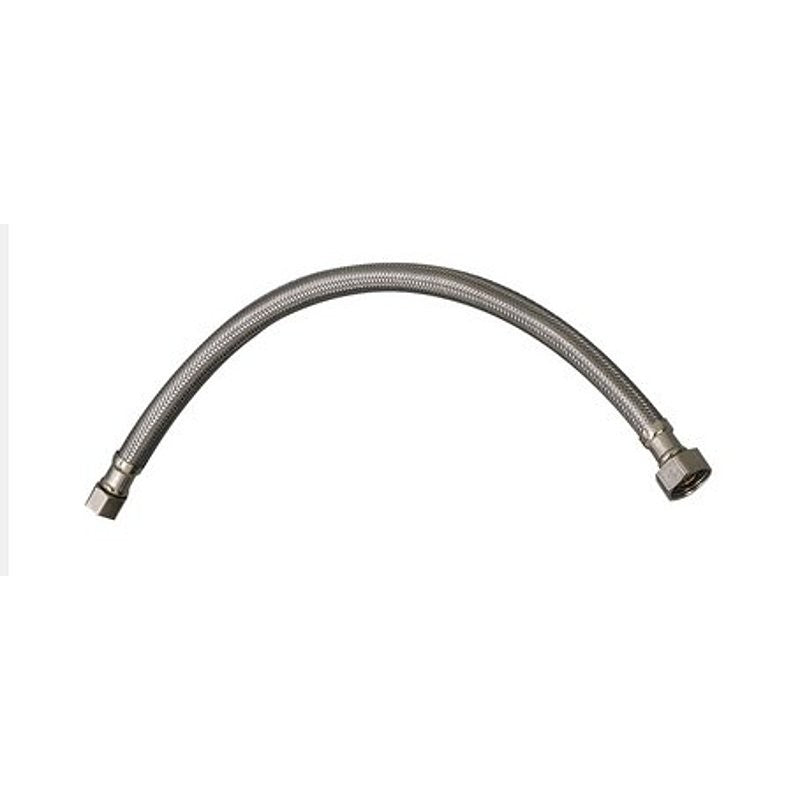 Plumb Pak EZ Series PP23846 Sink Supply Tube, 3/8 in Inlet, Flare Inlet, 1/2 in Outlet, FIP Outlet, 30 in L