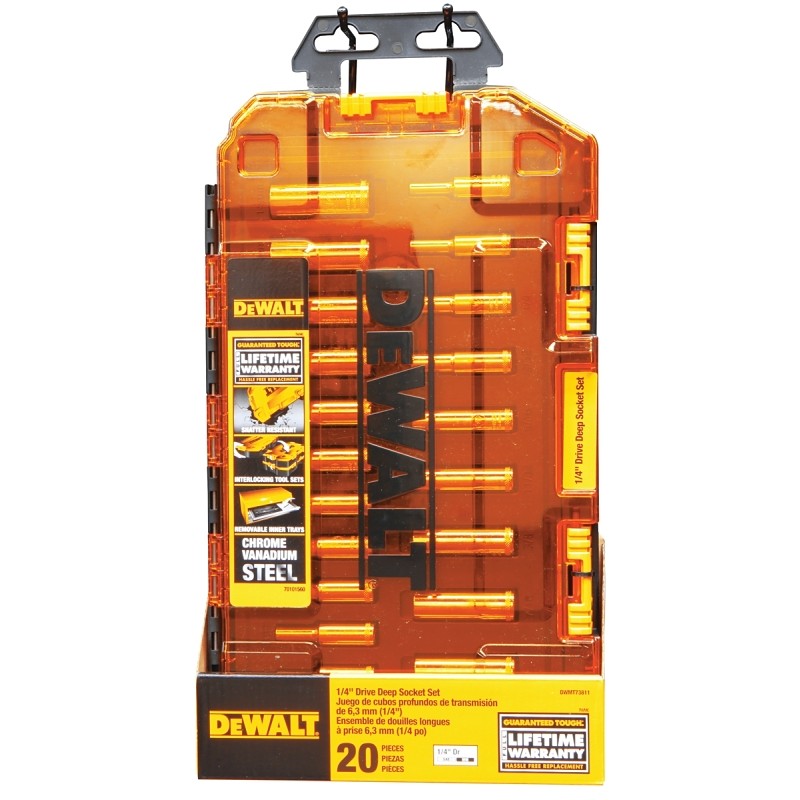 DEWALT DWMT73811 Series Socket Set, Chrome