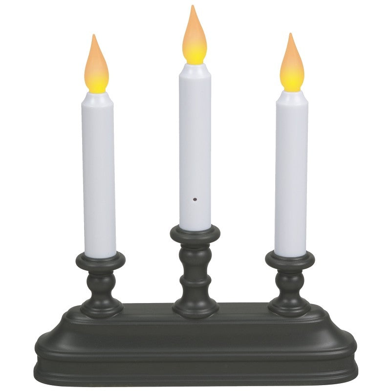 Xodus Innovations FPC1330A Candle, 10-1/4 in H Candle, Aged Bronze/White Candle, D Alkaline Battery, LED Bulb (Pack of 3)