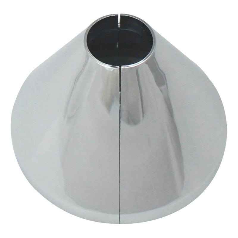 Keeney K857-21 Klip-On Deep Flange, Plastic, Chrome Plated, For: 1/2 in Iron Pipe