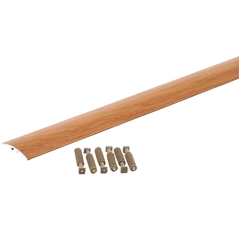 M-D 46149 Multi-Floor Transition, 72.13 in L, 1-1/2 in W, Aluminum, Cherry