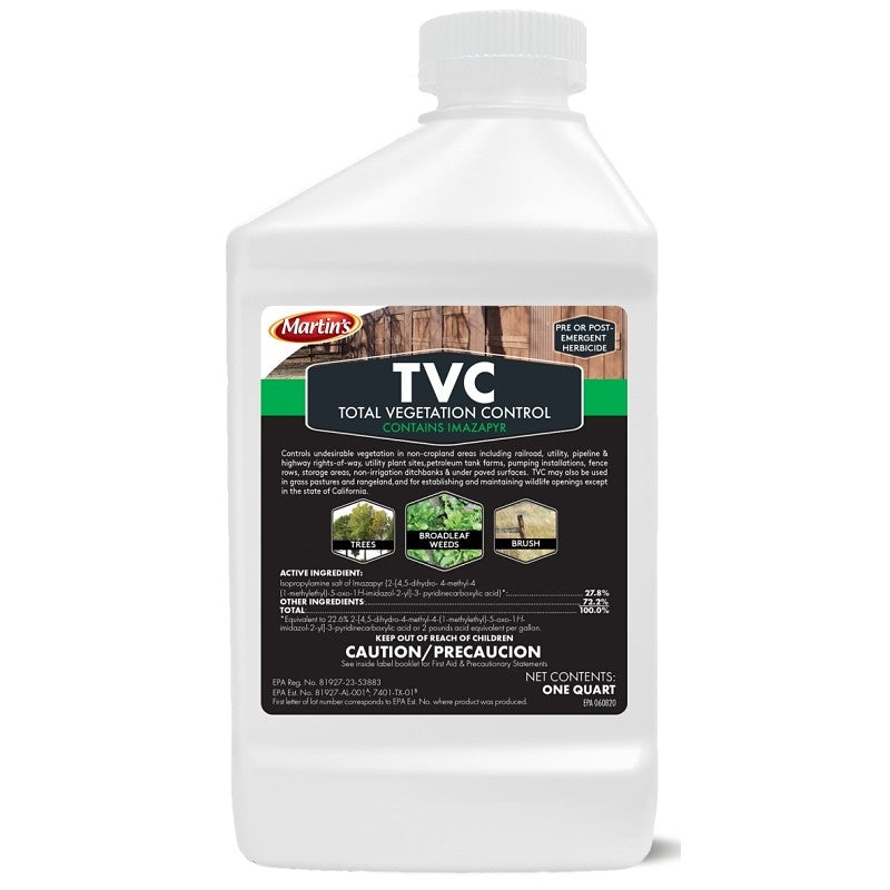 Martin's 82004985 Total Vegetation Control, Liquid, Light Amber, 1 qt Bottle