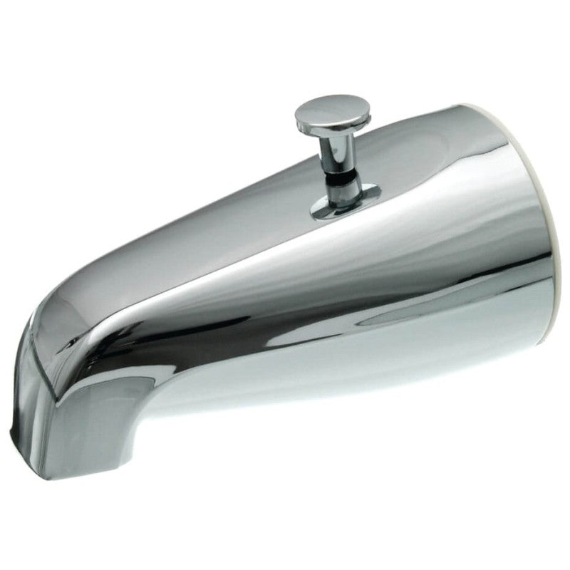 Danco 80765 Tub Spout with Diverter, Metal, Chrome Plated, For: 1/2 in or 3/4 in IPS Connections