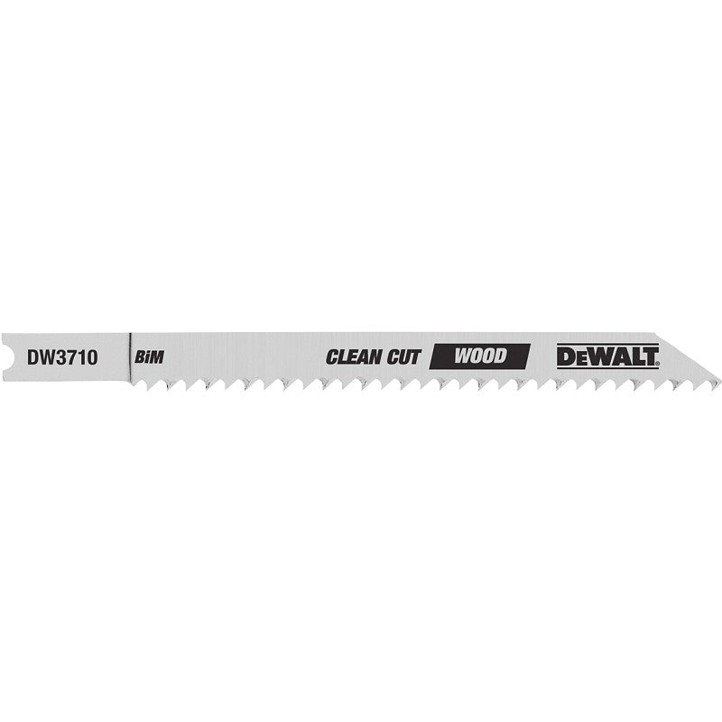 DEWALT DW3710-5 Jig Saw Blade, 4 in L, 10 TPI, 1/4 in W