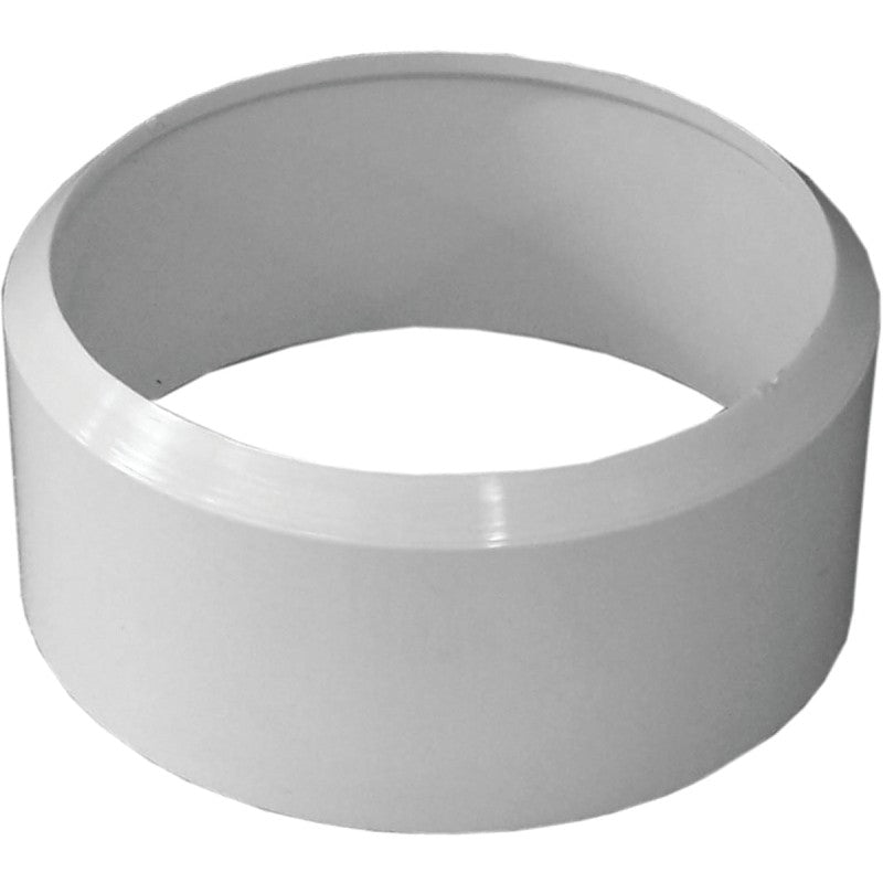 Canplas 192842 Pipe Adapter Bushing, 4 in, Spigot x Hub, PVC, White