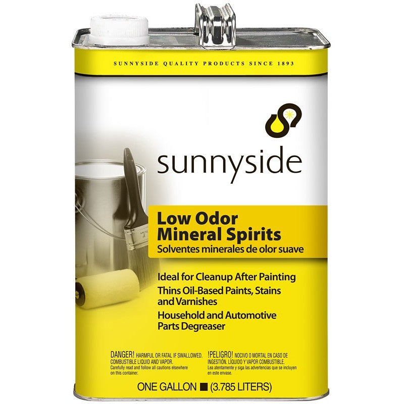 Sunnyside 803G1 Mineral Spirit Thinner, Liquid, Petroleum, Clear, 1 gal, Can (Pack of 6)