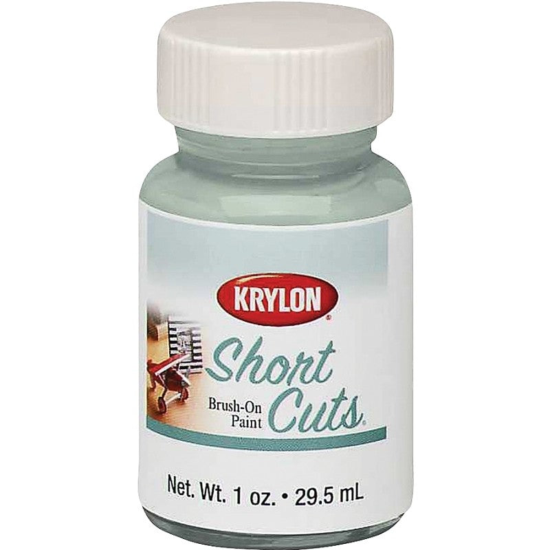 Krylon KSCB004 Craft Enamel Paint, High-Gloss, Chrome, 1 oz, Bottle (Pack of 6)