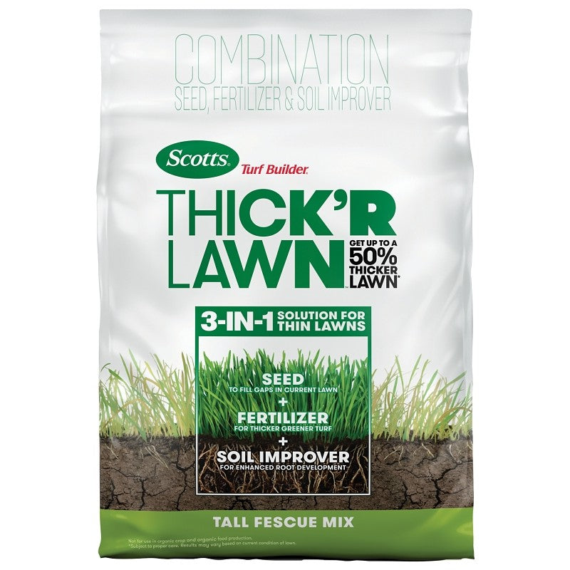 Scotts 30073 Thick'R Lawn Tall Fescue Mix Grass Seed, 12 lb Bag