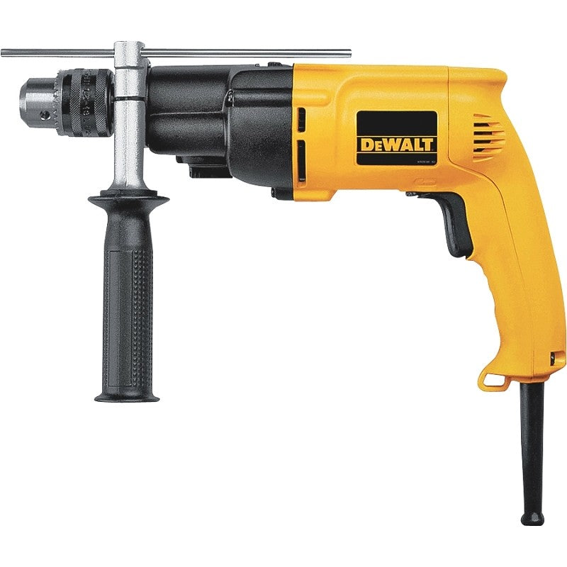 DEWALT DW505 Hammer Drill, 7.8 A, Keyed Chuck, 1/2 in Chuck, 0 to 2700 rpm Speed