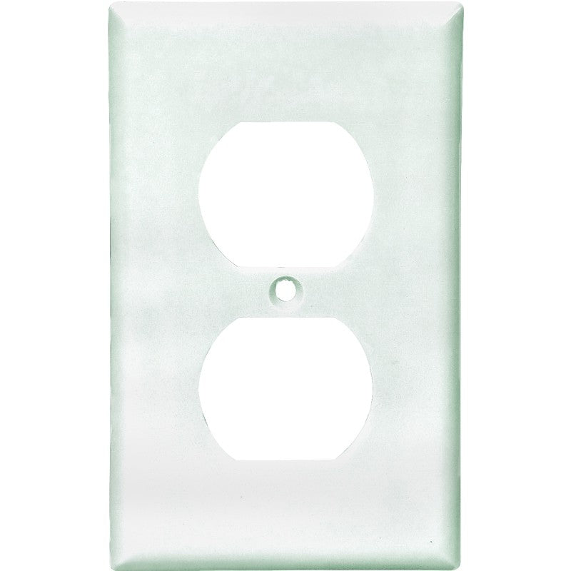 Eaton Wiring Devices 2132W Series Wallplate, Standard-Size, 4-1/2 in L, 2-3/4 in W, 1-Gang, Thermoset, White