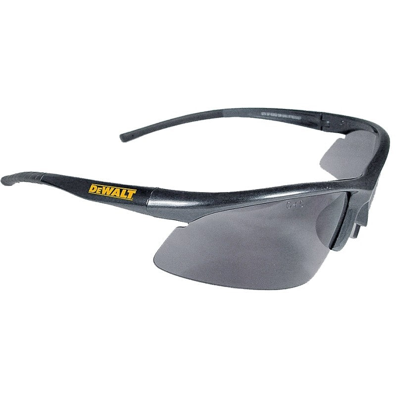 DEWALT DPG51-2C Safety Glasses, Scratch-Resistant Lens, Polycarbonate Lens, Full Frame, Plastic Frame, Black Frame