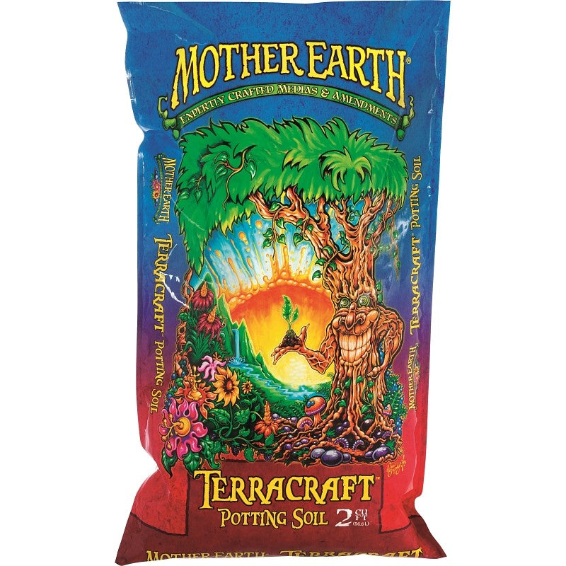 Mother Earth Terracraft HGC714901 Potting Soil, Solid, Light Brown, 2 cu-ft Package, Pallet