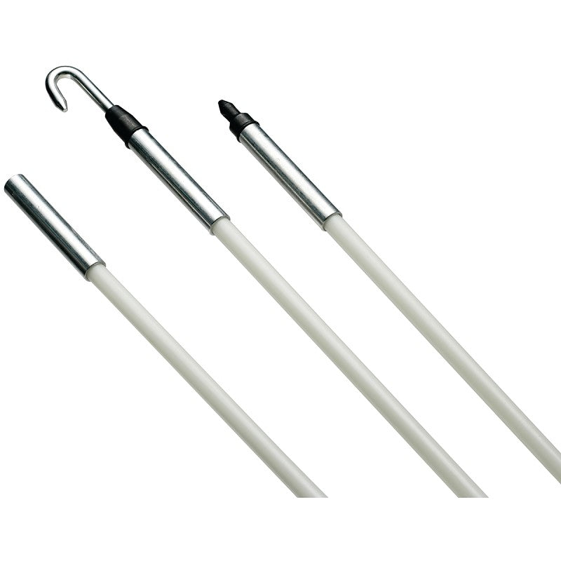 Gardner Bender FTX-15GL Fish Stick, 3 ft L Tape, Fiberglass Tape, White Case