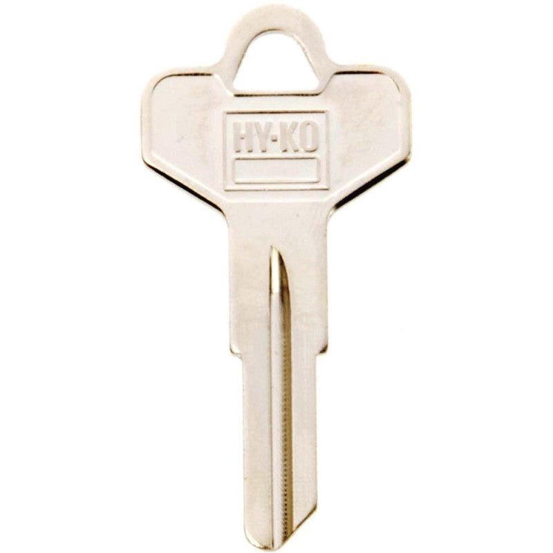 Hy-Ko 11010DE4 Key Blank, Brass, Nickel, For: Dexter Cabinet, House Locks and Padlocks, DE4 Key Number (Pack of 10)