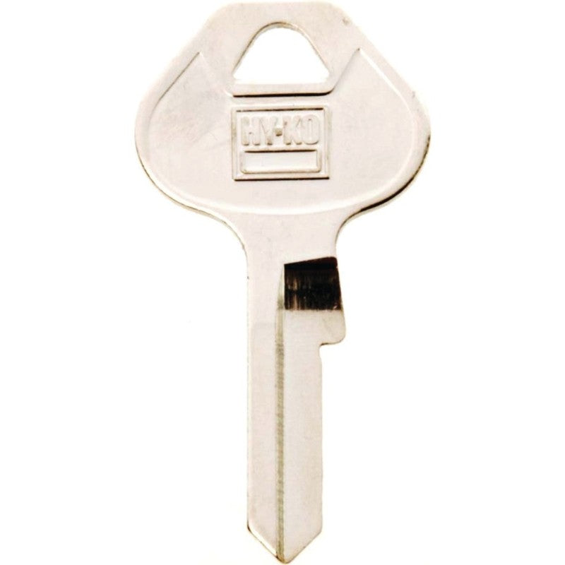 Hy-Ko 11010M19 Key Blank, Brass, Nickel, For: Master Locks and Padlocks, M19 Key Number (Pack of 10)