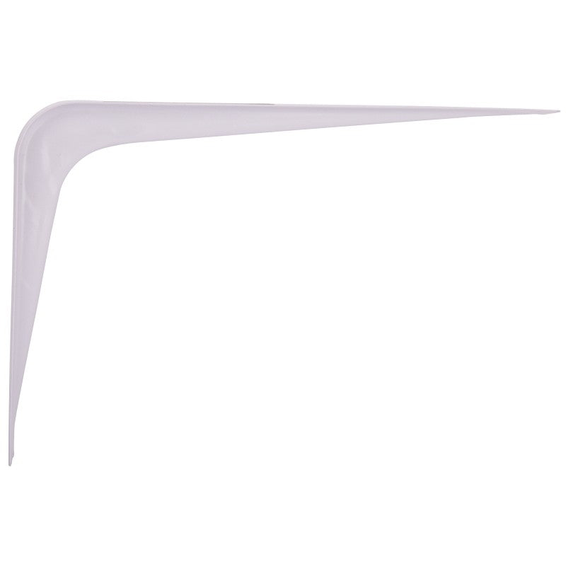 ProSource 21139HL-PS Shelf Bracket, 95 lb/Pair, 8 in L, 6 in H, Steel, White (Pack of 20)