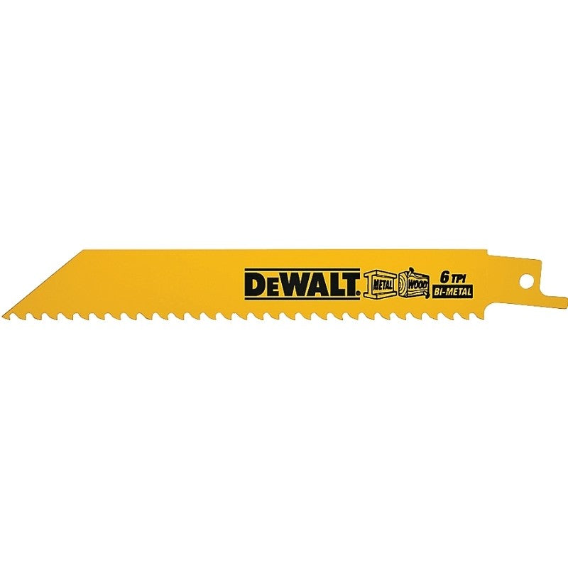 DEWALT DW4850 Reciprocating Saw Blade, Applicable Materials: Nail-Embedded Wood, Non-Ferrous Metal, Plastic