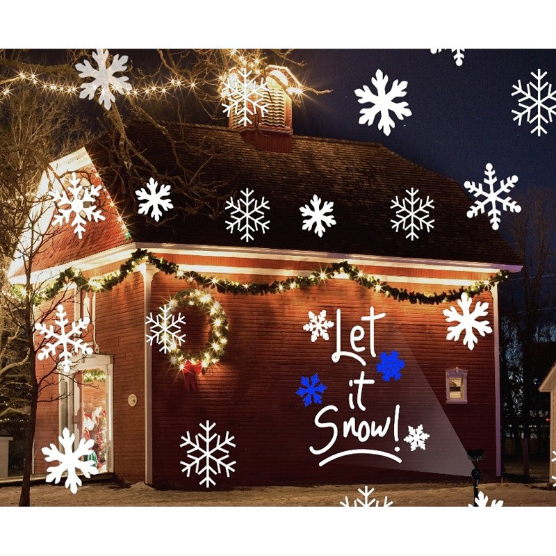 Hometown Holidays 92603 Snowfall Motion LED Projector, 240/110 V, 4-Lamp, LED Lamp, White Light, Black (Pack of 4)