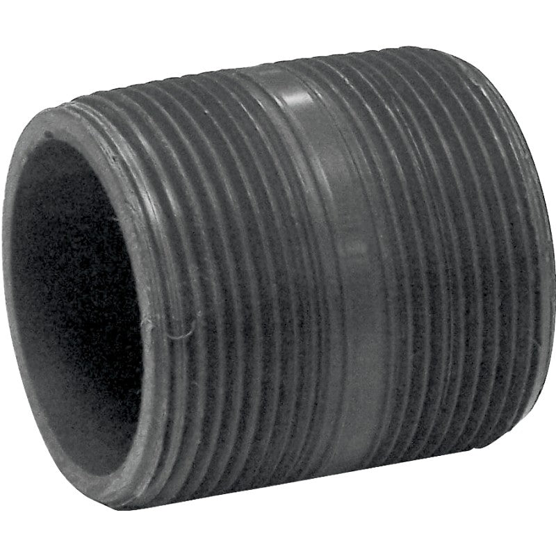 Lasco 215020BC Pipe Nipple, 1-1/2 in, PVC, SCH 80 Schedule, 2 in L