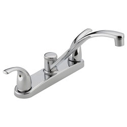 Peerless P299208LF Kitchen Faucet, 1.5 gpm, 3-Faucet Hole, Chrome, Deck Mounting, 8 in Faucet Centers