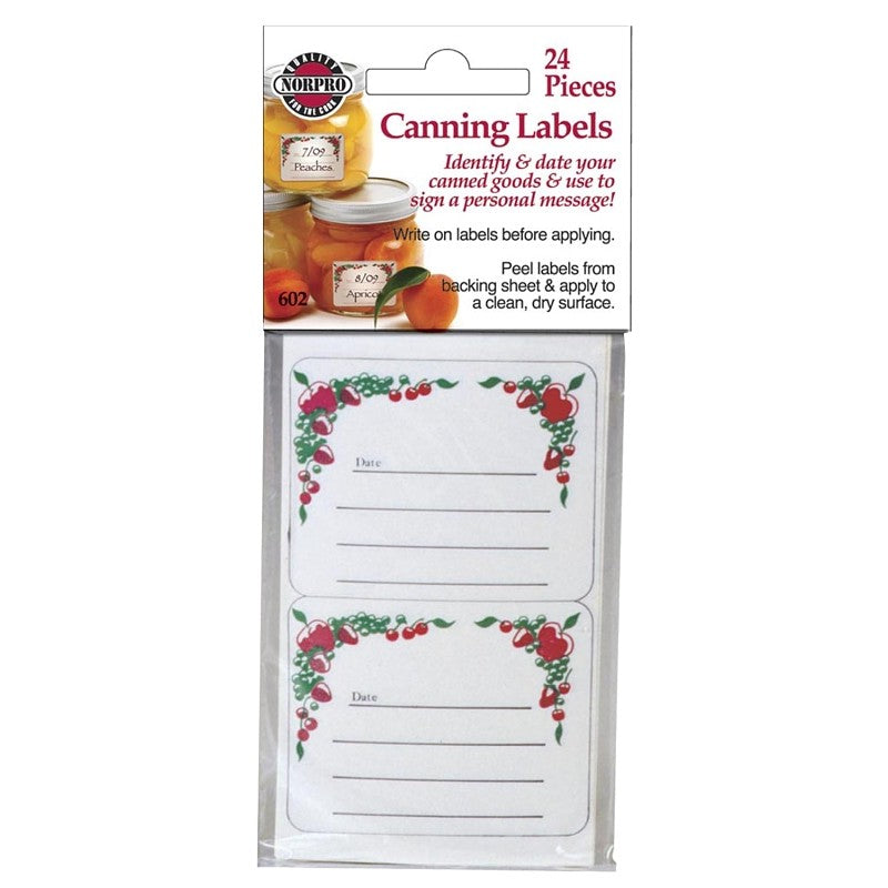 Norpro 602 Canning Label, 4-1/2 in L, 2-1/2 in W (Pack of 24)