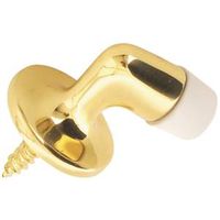 Floor Mount Door Stop Cast Bright Solid Brass