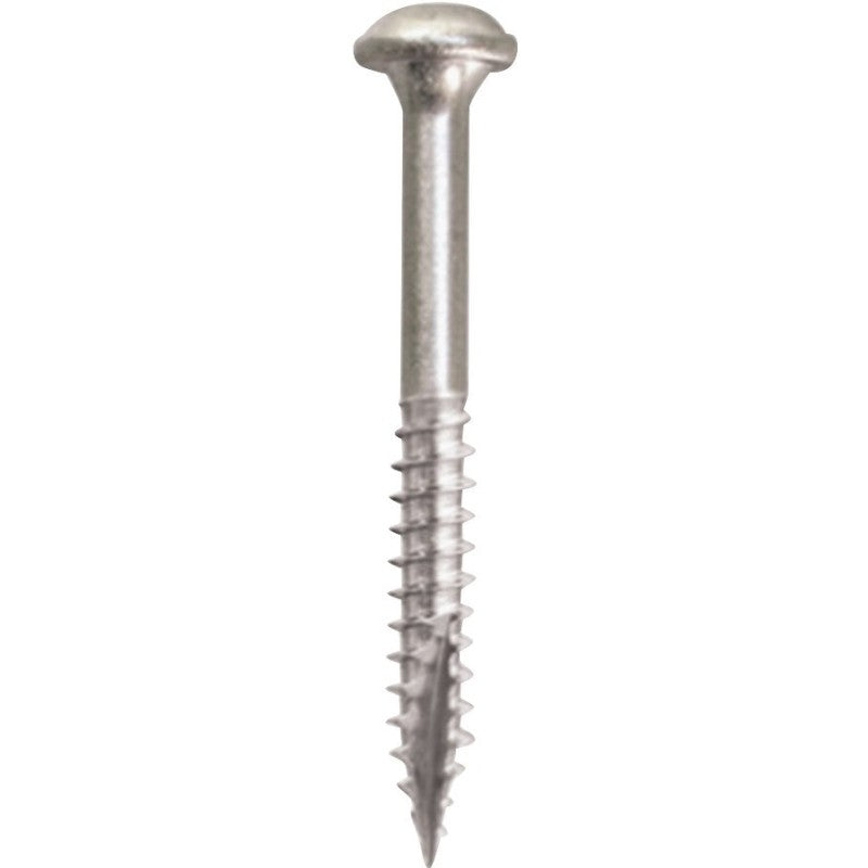 Kreg SML-F125 - 500 Pocket-Hole Screw, #7 Thread, 1-1/4 in L, Fine Thread, Square Drive, Carbon Steel, 500/PK