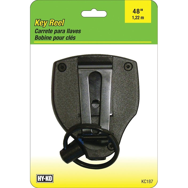Hy-Ko KC187 Key Ring, Black