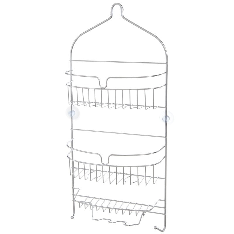 Kenney KN614151 Hanging Shower Caddy, 3-Shelf, Metal, Chrome