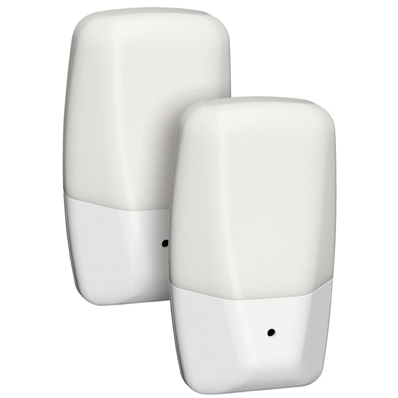AmerTac Aria Series NL-ARIA-F2 Curve Night Light, 1.75 in W x 1 in D x 3.15 in H Dimensions, White Fixture, 120 V, 60 Hz