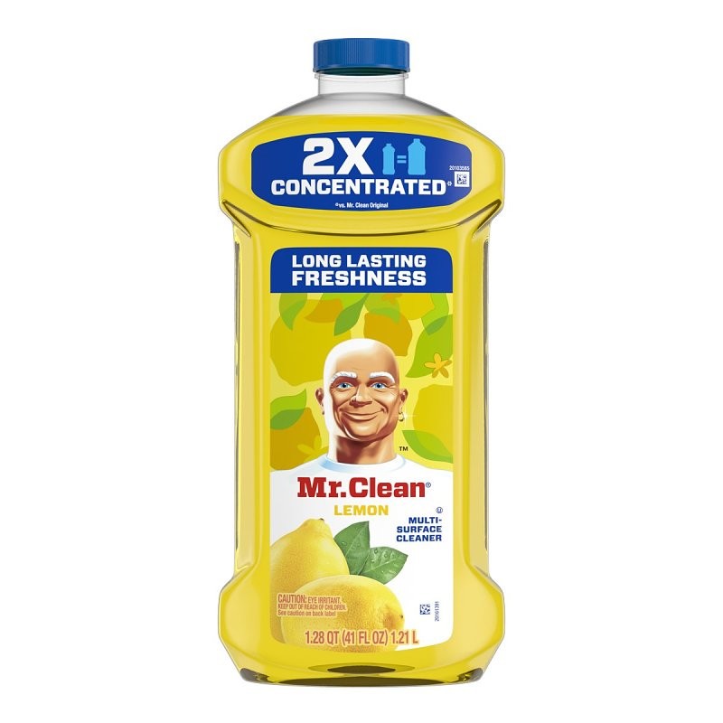 Mr Clean 80375757 All-Purpose Cleaner, 41 oz Bottle, Liquid, Lemon