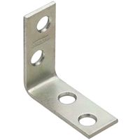Corner Braces 1-1/2 By 5/8 By 0.08 Inch Galvanized Steel 2 Pack