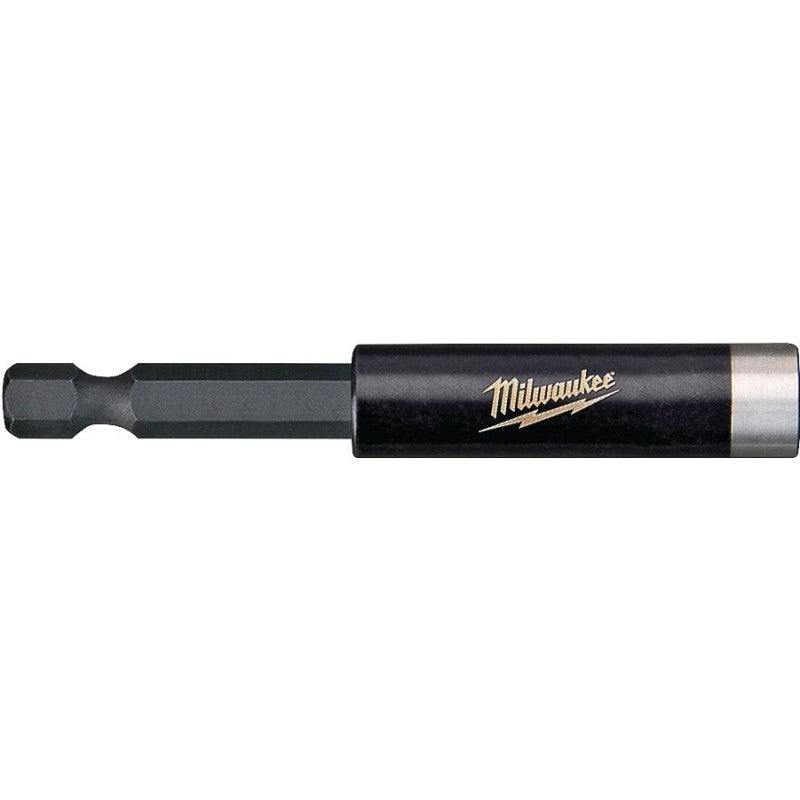 Milwaukee SHOCKWAVE 48-32-4503 Bit Holder with C-Ring, 1/4 in Drive, Hex Drive, 1/4 in Shank, Hex Shank, Steel, 1/PK