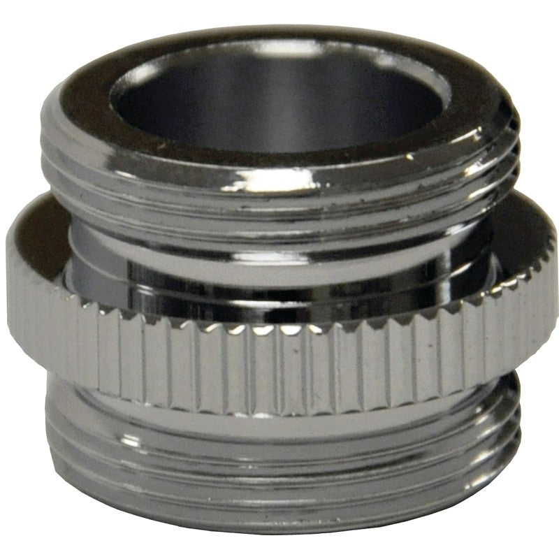 Danco 10523 Water Filter Aerator Adapter, 3/4-27, Male, Brass, Chrome Plated