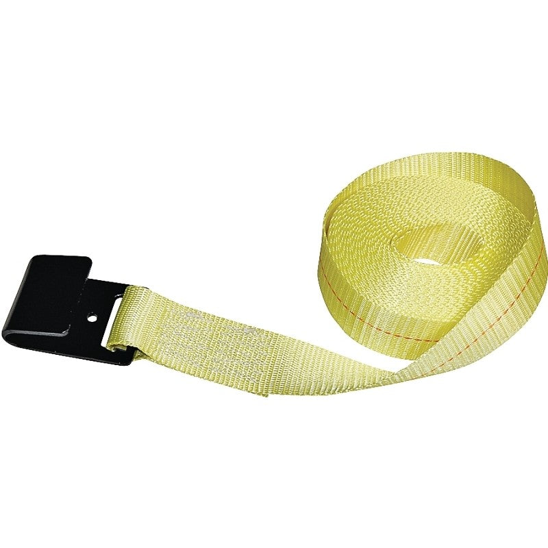 Ancra 41659-10-30 Winch Strap with Flat Hook, 2 in W, 30 ft L, 3333 lb Vertical Hitch, Polyester