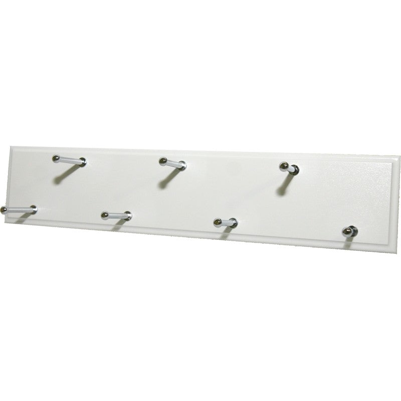 Easy Track RA1202 Belt Rack, 7-Hook, White